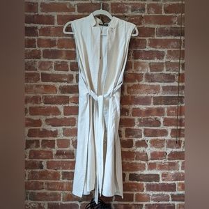 HALSTON HERITAGE White Long Vest - M